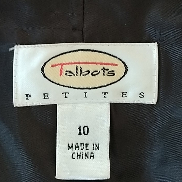 Talbots Petite, Brown Blazer, SZ 10P - Picture 7 of 13